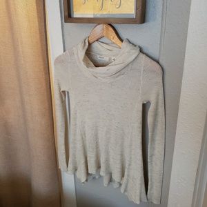 Anthropologie Sleeping on Snow Cowl Neck Sweater